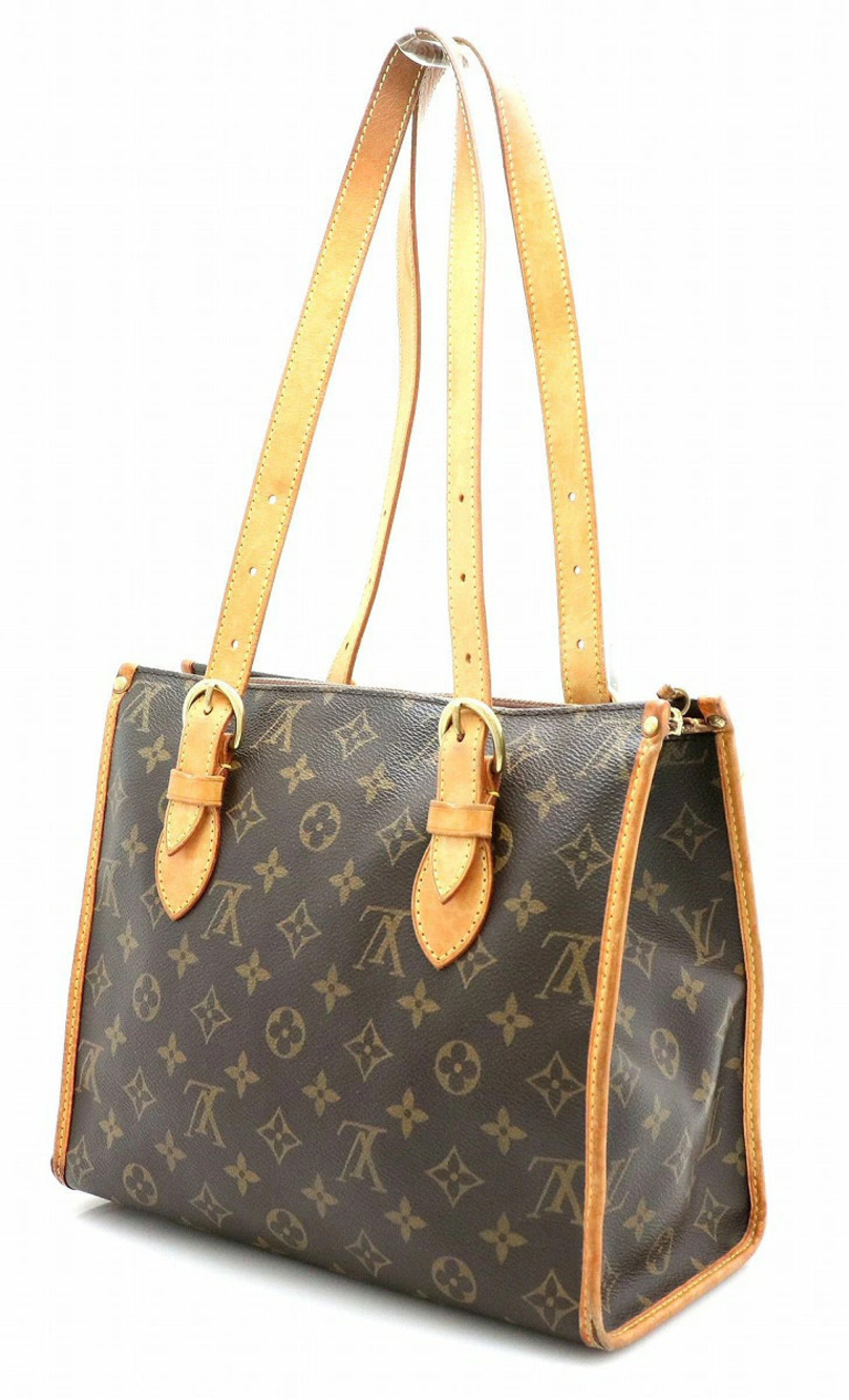 Louis Vuitton Shoulder Monogram Popincourt Tote Bag Brown
